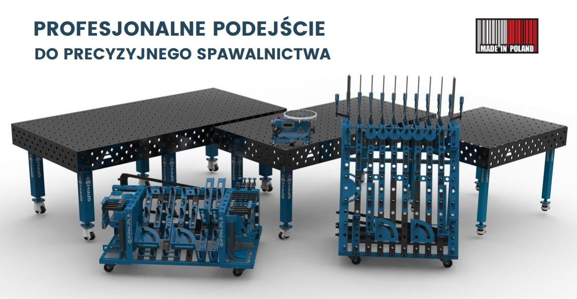 Profesjonalne stoły spawalnicze GPPH z akcesoriami